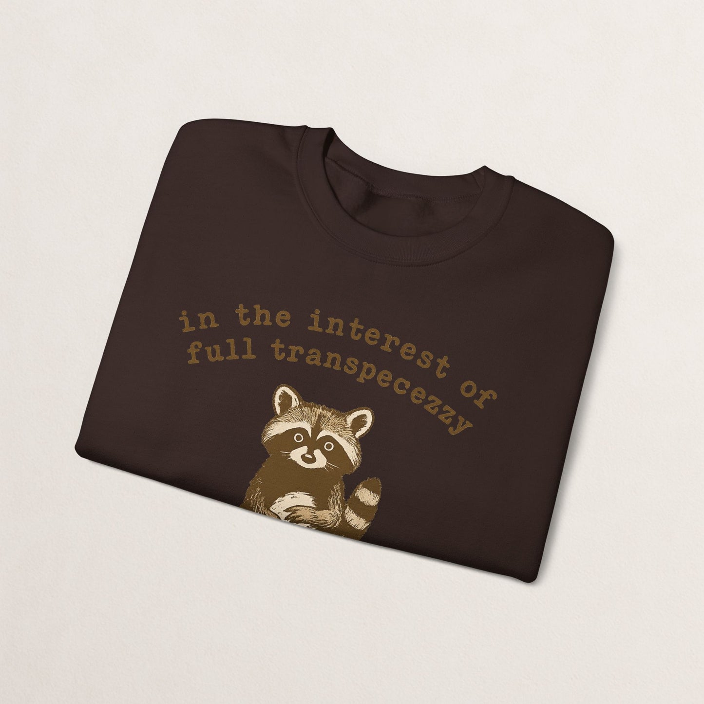 Cozy Animal-Themed Crewneck Sweatshirt with Whimsical Quote