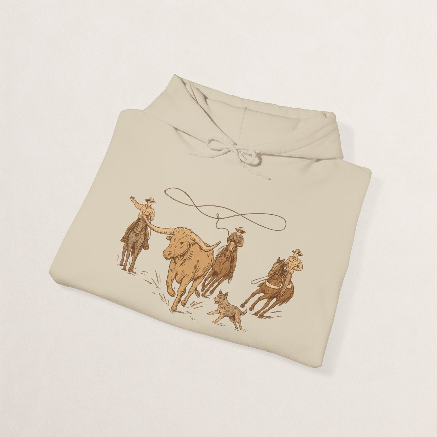 Cowboy Rodeo Inspired Unisex Hoodie - Perfect for Casual Outings, Gifts, Western Events, or Cozy Nights