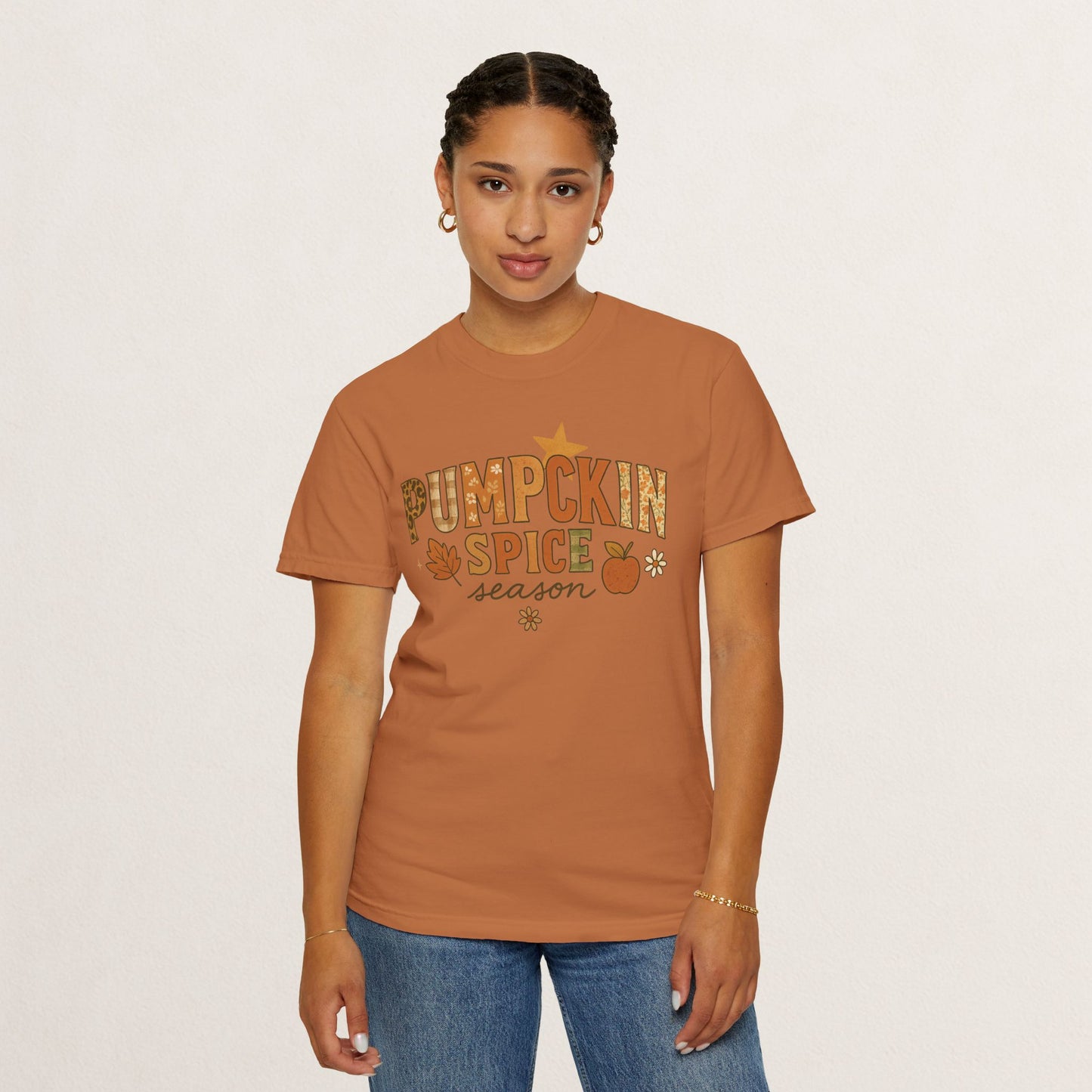 Pumpkin Spice Season T-Shirt, Fall T-Shirt, Autumn Apparel, Cozy Shirt, Harvest Tee, Cute Gift for Pumpkin Lovers