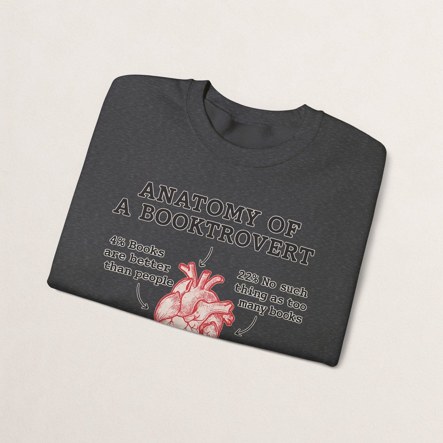 Anatomy of a Booktrovert Sweatshirt, Cozy Literary Gift, Funny Reading Crewneck, Book Lover Apparel, Perfect for Bookworms, Christmas Gift