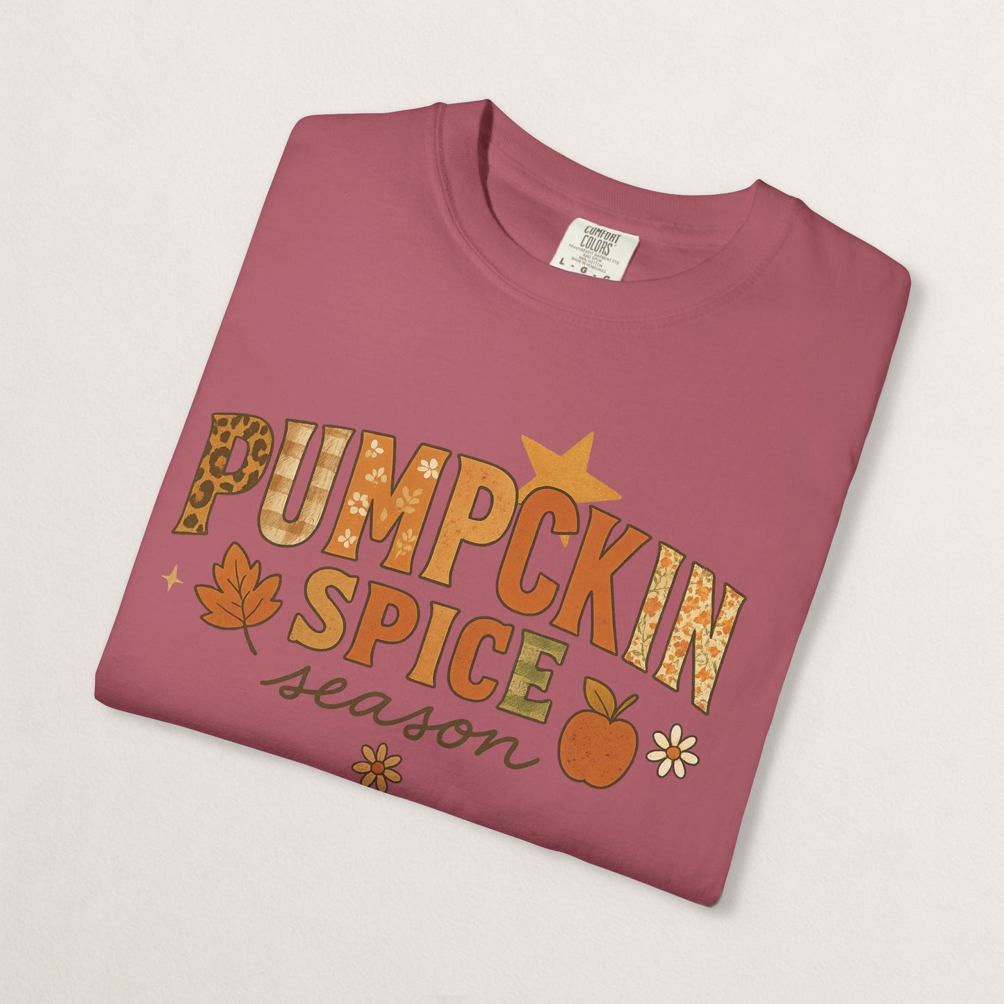 Pumpkin Spice Season T-Shirt, Fall T-Shirt, Autumn Apparel, Cozy Shirt, Harvest Tee, Cute Gift for Pumpkin Lovers