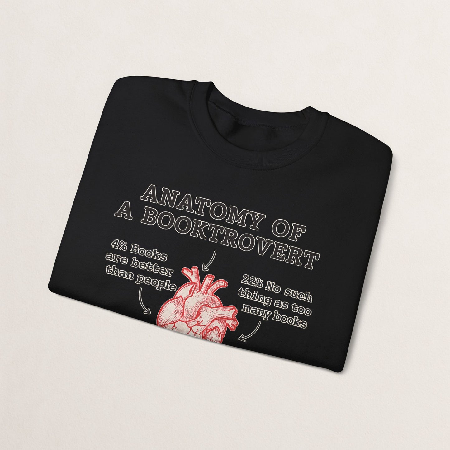Anatomy of a Booktrovert Sweatshirt, Cozy Literary Gift, Funny Reading Crewneck, Book Lover Apparel, Perfect for Bookworms, Christmas Gift