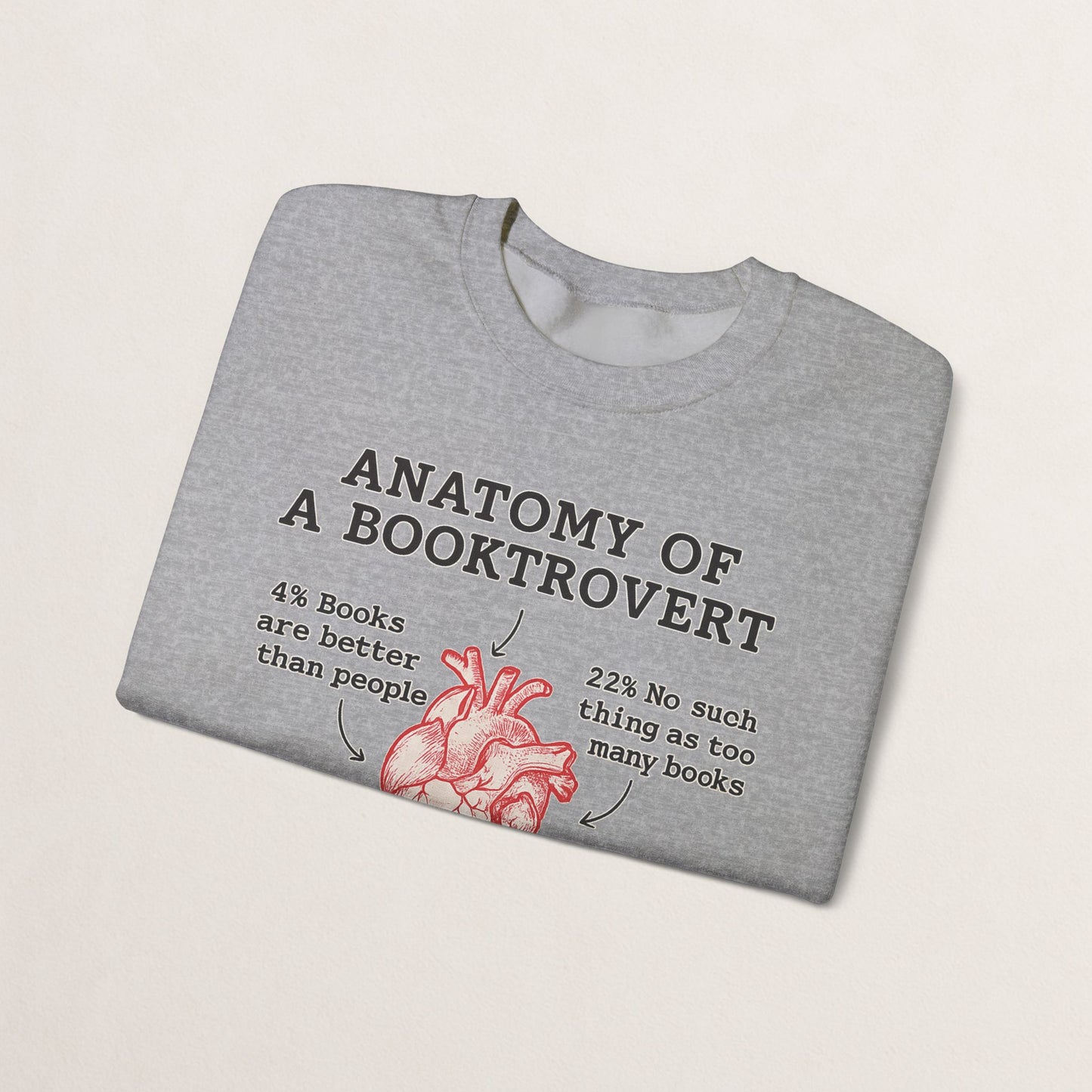 Anatomy of a Booktrovert Sweatshirt, Cozy Literary Gift, Funny Reading Crewneck, Book Lover Apparel, Perfect for Bookworms, Christmas Gift