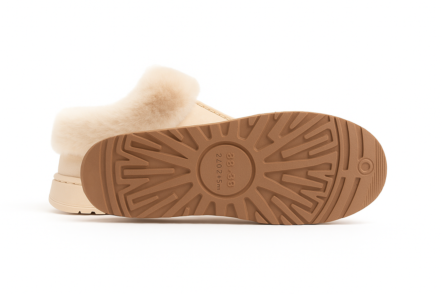 CloudCuff Slippers – highlights the fluffy cuff.