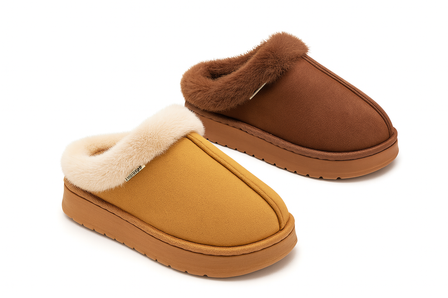 BirchFur™ Mules – Cozy Faux Suede Indoor Slippers