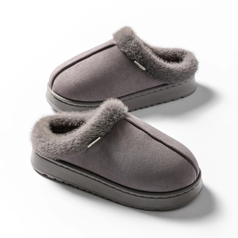 BirchFur™ Mules – Cozy Faux Suede Indoor Slippers