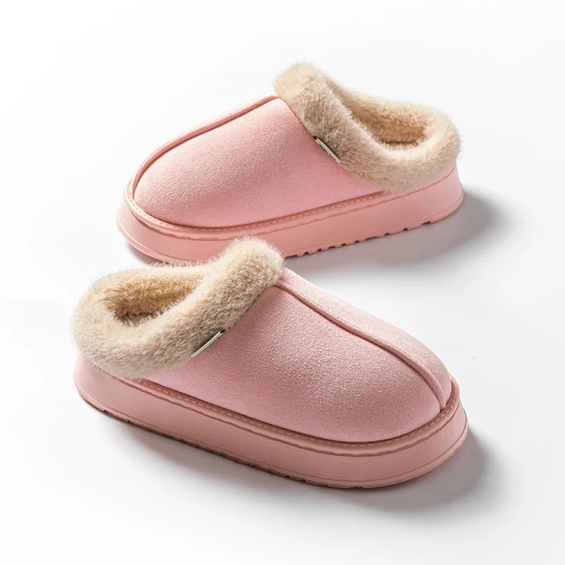 BirchFur™ Mules – Cozy Faux Suede Indoor Slippers