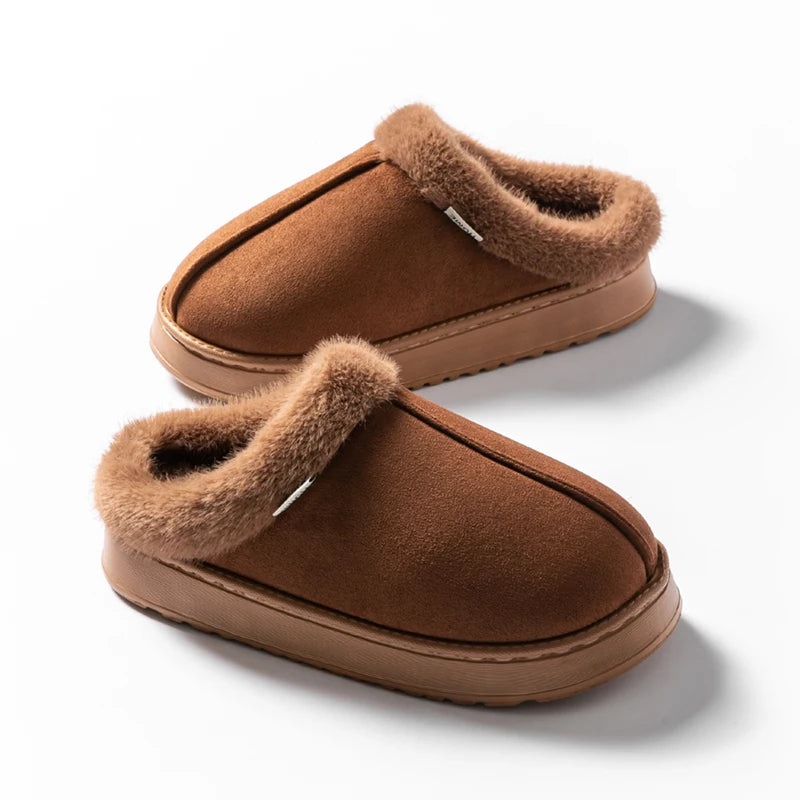 BirchFur™ Mules – Cozy Faux Suede Indoor Slippers