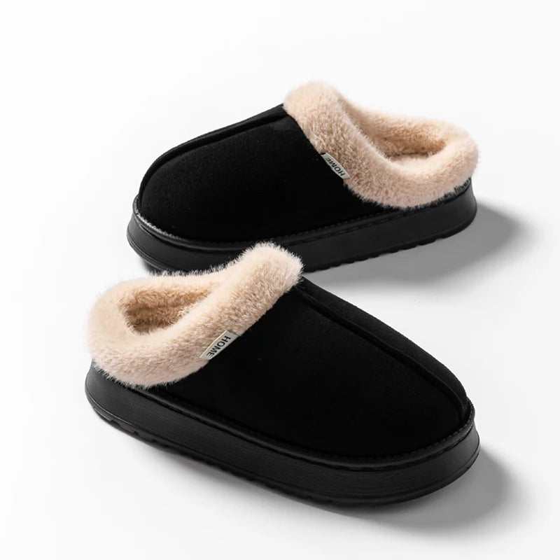 BirchFur™ Mules – Cozy Faux Suede Indoor Slippers