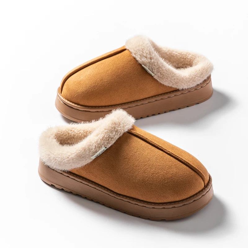 BirchFur™ Mules – Cozy Faux Suede Indoor Slippers