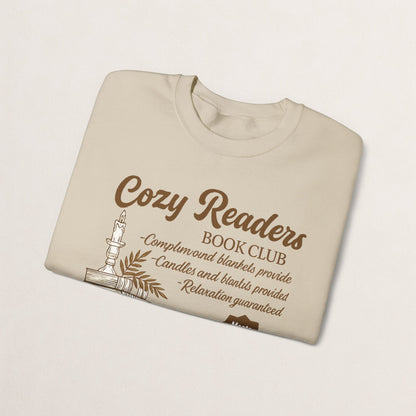 Cozy Readers Book Club Sweatshirt, Perfect Gift for Book Lovers, Reading Group Apparel, Cozy and Comfy Style, Great for Fall Gatherings