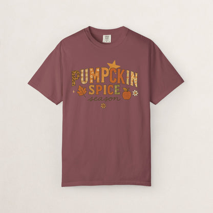 Pumpkin Spice Season T-Shirt, Fall T-Shirt, Autumn Apparel, Cozy Shirt, Harvest Tee, Cute Gift for Pumpkin Lovers
