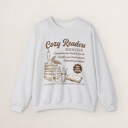 Cozy Readers Book Club Sweatshirt, Perfect Gift for Book Lovers, Reading Group Apparel, Cozy and Comfy Style, Great for Fall Gatherings