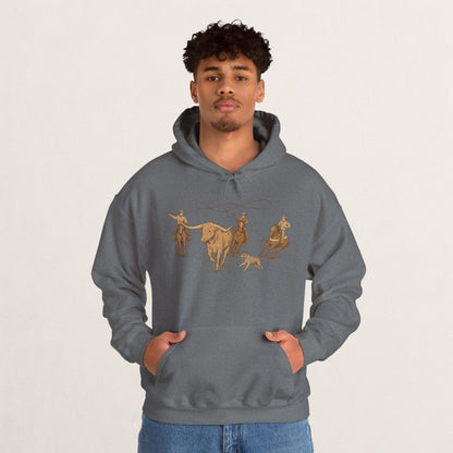 Cowboy Rodeo Inspired Unisex Hoodie - Perfect for Casual Outings, Gifts, Western Events, or Cozy Nights