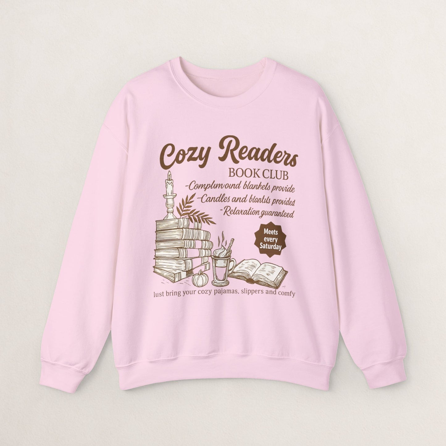 Cozy Readers Book Club Sweatshirt, Perfect Gift for Book Lovers, Reading Group Apparel, Cozy and Comfy Style, Great for Fall Gatherings