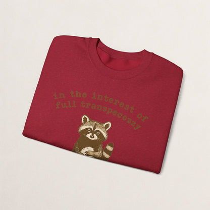 Cozy Animal-Themed Crewneck Sweatshirt with Whimsical Quote