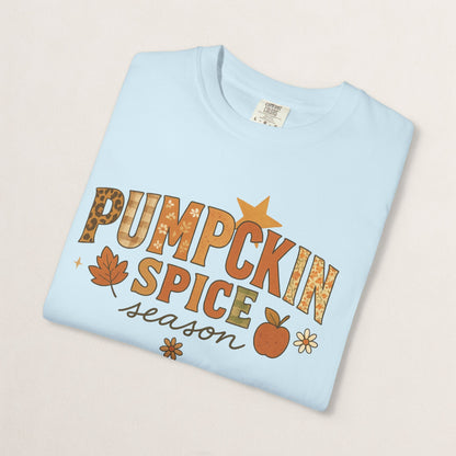 Pumpkin Spice Season T-Shirt, Fall T-Shirt, Autumn Apparel, Cozy Shirt, Harvest Tee, Cute Gift for Pumpkin Lovers