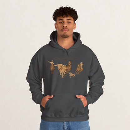 Cowboy Rodeo Inspired Unisex Hoodie - Perfect for Casual Outings, Gifts, Western Events, or Cozy Nights