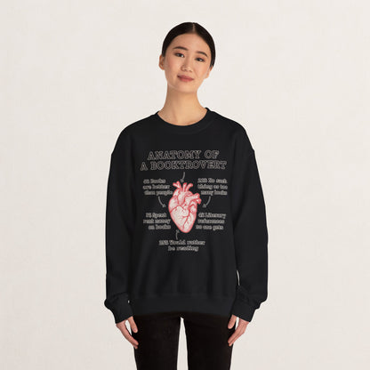 Anatomy of a Booktrovert Sweatshirt, Cozy Literary Gift, Funny Reading Crewneck, Book Lover Apparel, Perfect for Bookworms, Christmas Gift