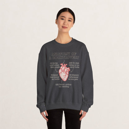 Anatomy of a Booktrovert Sweatshirt, Cozy Literary Gift, Funny Reading Crewneck, Book Lover Apparel, Perfect for Bookworms, Christmas Gift