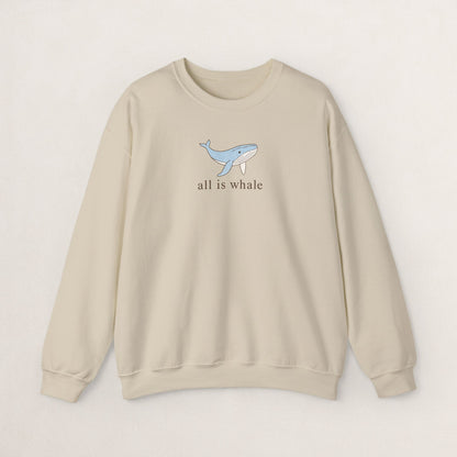 Whale-Themed Unisex Crewneck Sweatshirt, Cozy Pullover for Sea Lovers, Whale Gift for Ocean Enthusiasts, Casual Everyday Wear, Cute [...]