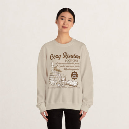 Cozy Readers Book Club Sweatshirt, Perfect Gift for Book Lovers, Reading Group Apparel, Cozy and Comfy Style, Great for Fall Gatherings