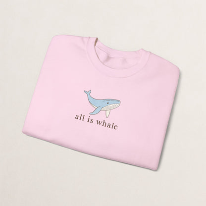 Whale-Themed Unisex Crewneck Sweatshirt, Cozy Pullover for Sea Lovers, Whale Gift for Ocean Enthusiasts, Casual Everyday Wear, Cute [...]