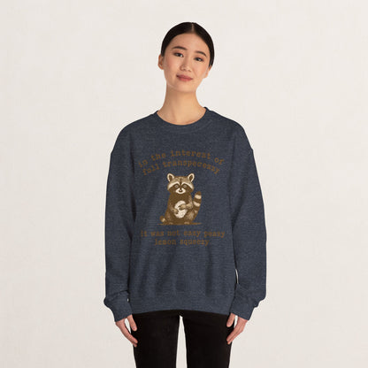 Cozy Animal-Themed Crewneck Sweatshirt with Whimsical Quote