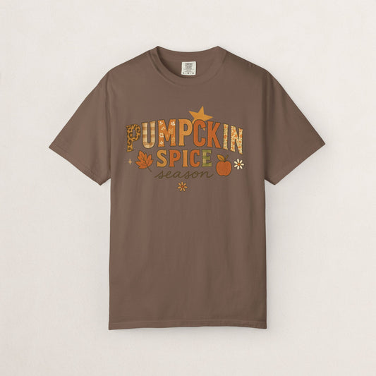 Pumpkin Spice Season T-Shirt, Fall T-Shirt, Autumn Apparel, Cozy Shirt, Harvest Tee, Cute Gift for Pumpkin Lovers