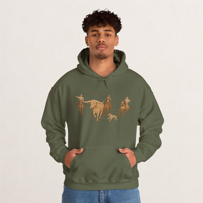 Cowboy Rodeo Inspired Unisex Hoodie - Perfect for Casual Outings, Gifts, Western Events, or Cozy Nights