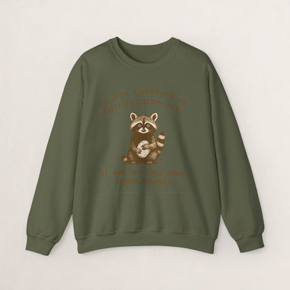 Cozy Animal-Themed Crewneck Sweatshirt with Whimsical Quote