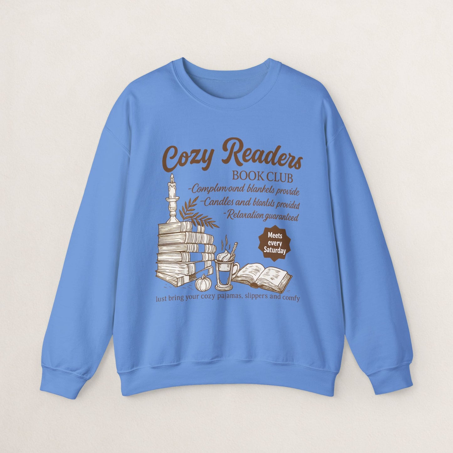 Cozy Readers Book Club Sweatshirt, Perfect Gift for Book Lovers, Reading Group Apparel, Cozy and Comfy Style, Great for Fall Gatherings