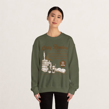 Cozy Readers Book Club Sweatshirt, Perfect Gift for Book Lovers, Reading Group Apparel, Cozy and Comfy Style, Great for Fall Gatherings