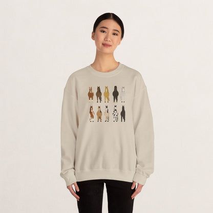 Horse Lovers Crewneck Sweatshirt, Comfortable Sweatshirt for Animal Lovers, Perfect Gift for Christmas, Birthday, and Farm Enthusiasts