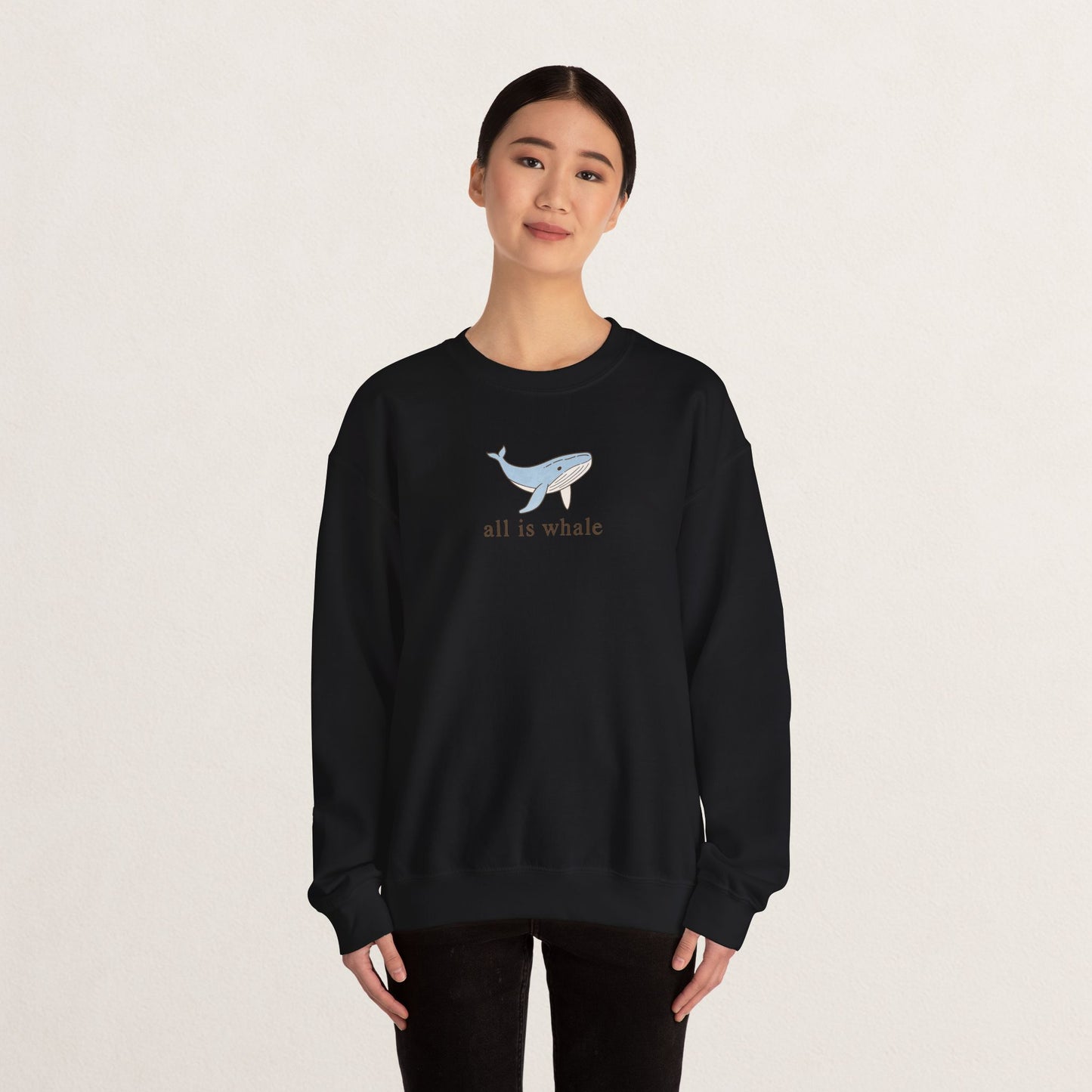Whale-Themed Unisex Crewneck Sweatshirt, Cozy Pullover for Sea Lovers, Whale Gift for Ocean Enthusiasts, Casual Everyday Wear, Cute [...]