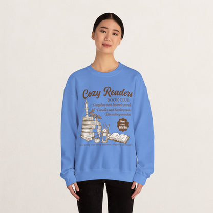 Cozy Readers Book Club Sweatshirt, Perfect Gift for Book Lovers, Reading Group Apparel, Cozy and Comfy Style, Great for Fall Gatherings