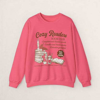 Cozy Readers Book Club Sweatshirt, Perfect Gift for Book Lovers, Reading Group Apparel, Cozy and Comfy Style, Great for Fall Gatherings