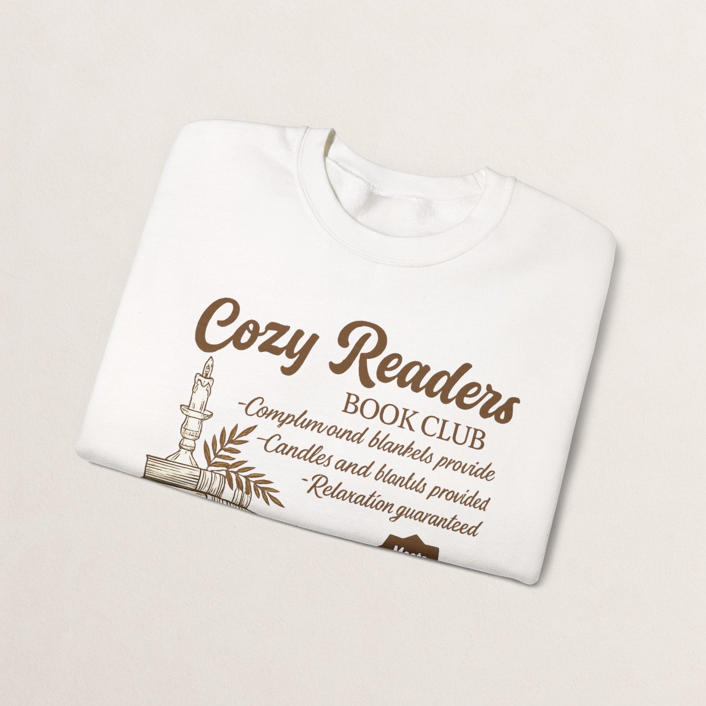 Cozy Readers Book Club Sweatshirt, Perfect Gift for Book Lovers, Reading Group Apparel, Cozy and Comfy Style, Great for Fall Gatherings