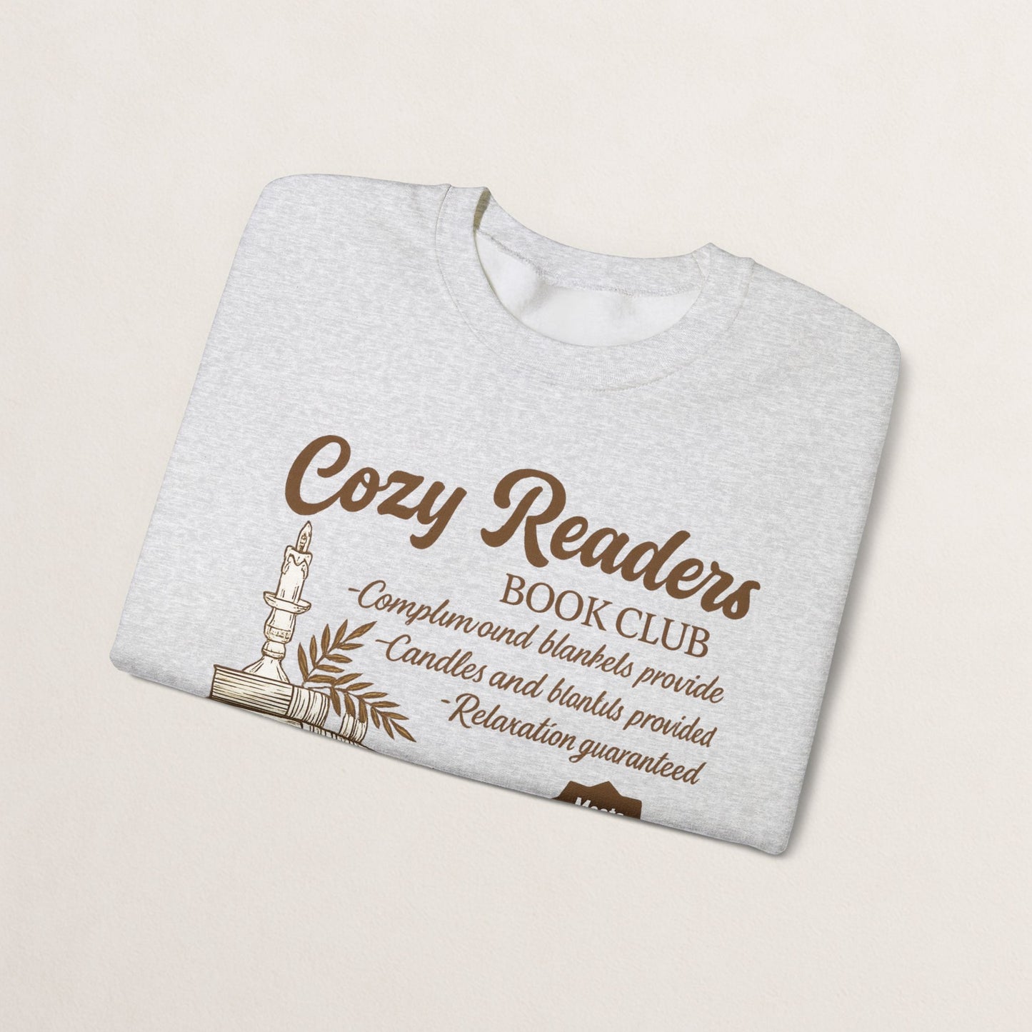 Cozy Readers Book Club Sweatshirt, Perfect Gift for Book Lovers, Reading Group Apparel, Cozy and Comfy Style, Great for Fall Gatherings