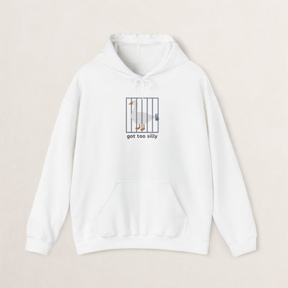 Silly Goose Hooded Sweatshirt, Funny Sweatshirt, Animal Lover Gift, Unisex Hoodie, Quirky Gift for Friends, Comfy Casual Wear