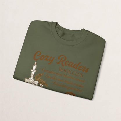 Cozy Readers Book Club Sweatshirt, Perfect Gift for Book Lovers, Reading Group Apparel, Cozy and Comfy Style, Great for Fall Gatherings