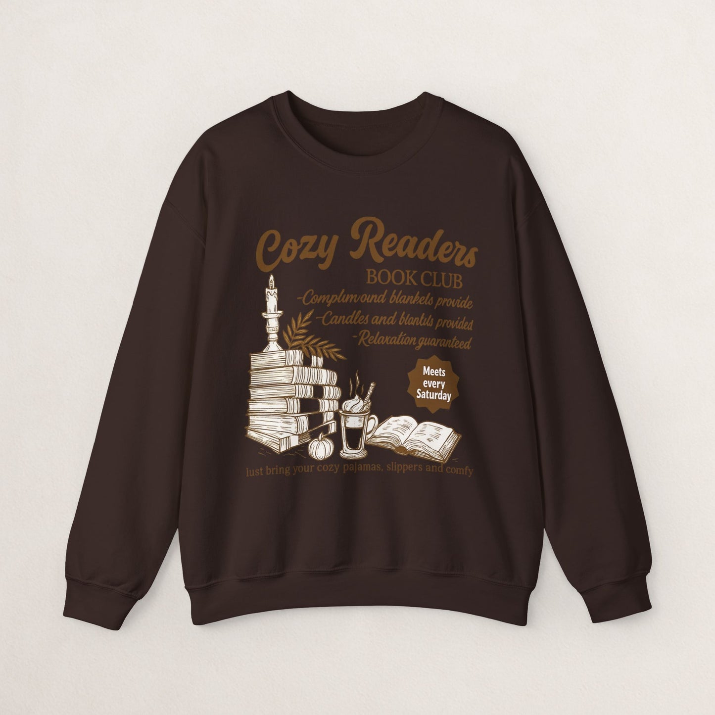 Cozy Readers Book Club Sweatshirt, Perfect Gift for Book Lovers, Reading Group Apparel, Cozy and Comfy Style, Great for Fall Gatherings
