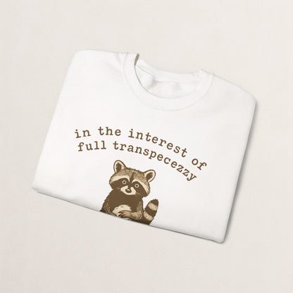 Cozy Animal-Themed Crewneck Sweatshirt with Whimsical Quote