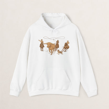 Cowboy Rodeo Inspired Unisex Hoodie - Perfect for Casual Outings, Gifts, Western Events, or Cozy Nights