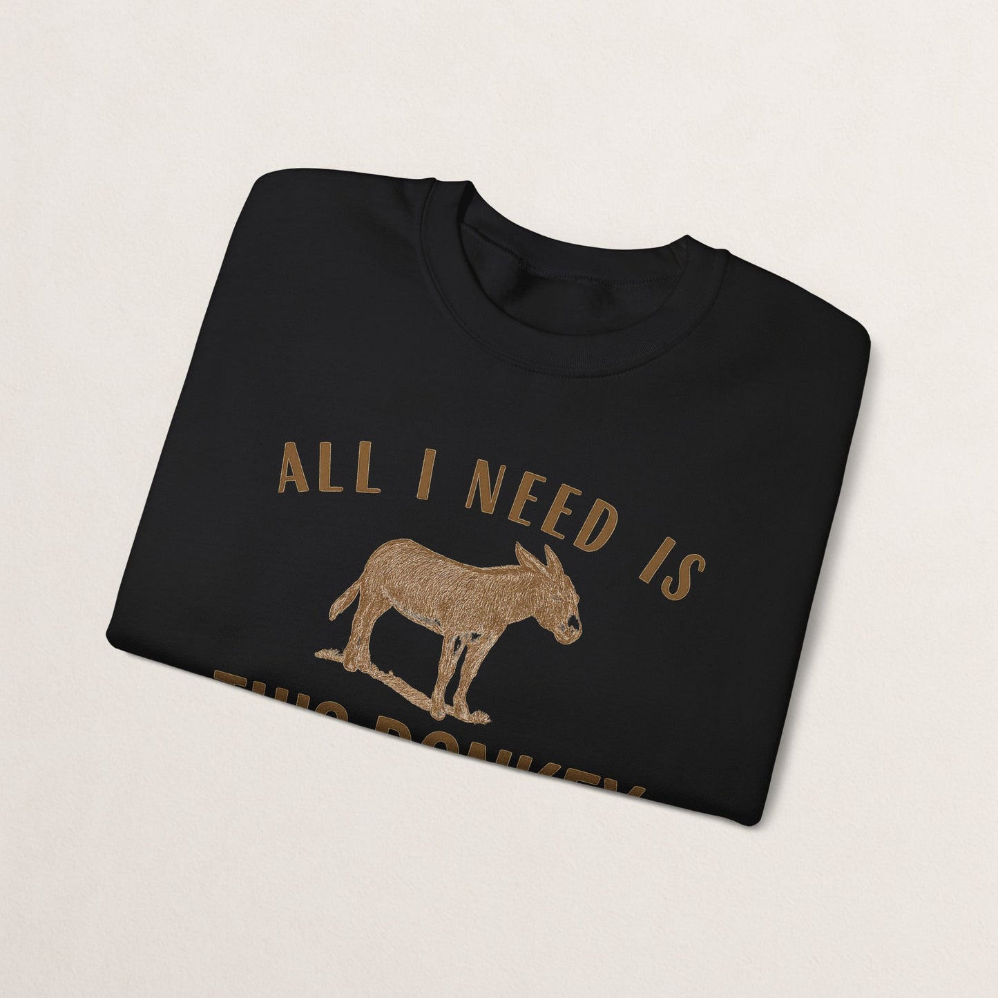 All I Need Is This Donkey Crewneck Sweatshirt, Funny Animal Sweatshirt, Gift for Donkey Lovers, Cozy Sweatshirt, Farm Animal Apparel, [...]