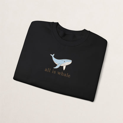 Whale-Themed Unisex Crewneck Sweatshirt, Cozy Pullover for Sea Lovers, Whale Gift for Ocean Enthusiasts, Casual Everyday Wear, Cute [...]