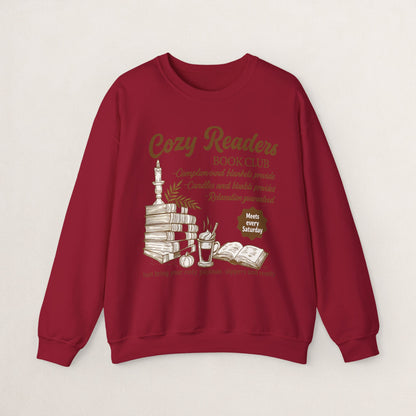 Cozy Readers Book Club Sweatshirt, Perfect Gift for Book Lovers, Reading Group Apparel, Cozy and Comfy Style, Great for Fall Gatherings