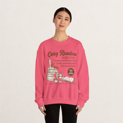 Cozy Readers Book Club Sweatshirt, Perfect Gift for Book Lovers, Reading Group Apparel, Cozy and Comfy Style, Great for Fall Gatherings