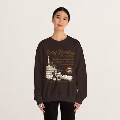 Cozy Readers Book Club Sweatshirt, Perfect Gift for Book Lovers, Reading Group Apparel, Cozy and Comfy Style, Great for Fall Gatherings