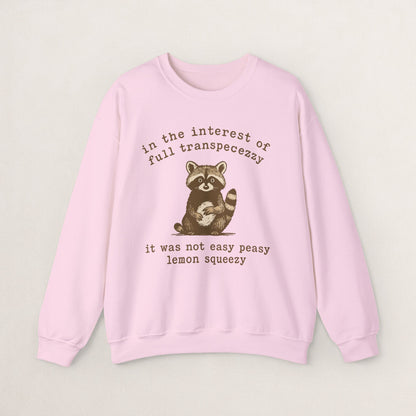 Cozy Animal-Themed Crewneck Sweatshirt with Whimsical Quote